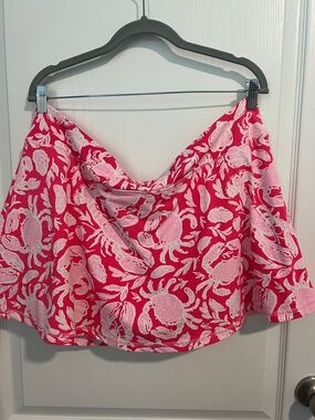 Lilly Pulitzer UPF50+ Luxletic Aila Skort Cane Coral Crab Collab XXL